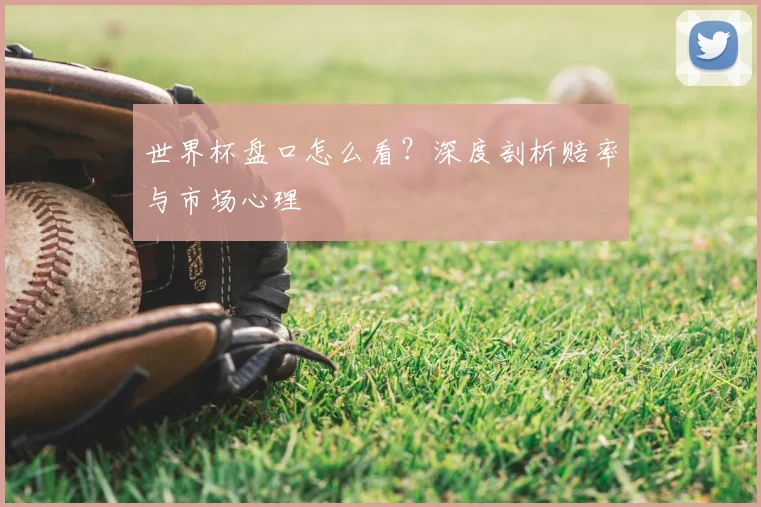 世界杯盘口怎么看?深度剖析赔率与市场心理