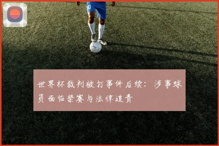 世界杯裁判被打事件后续:涉事球员面临禁赛与法律追责